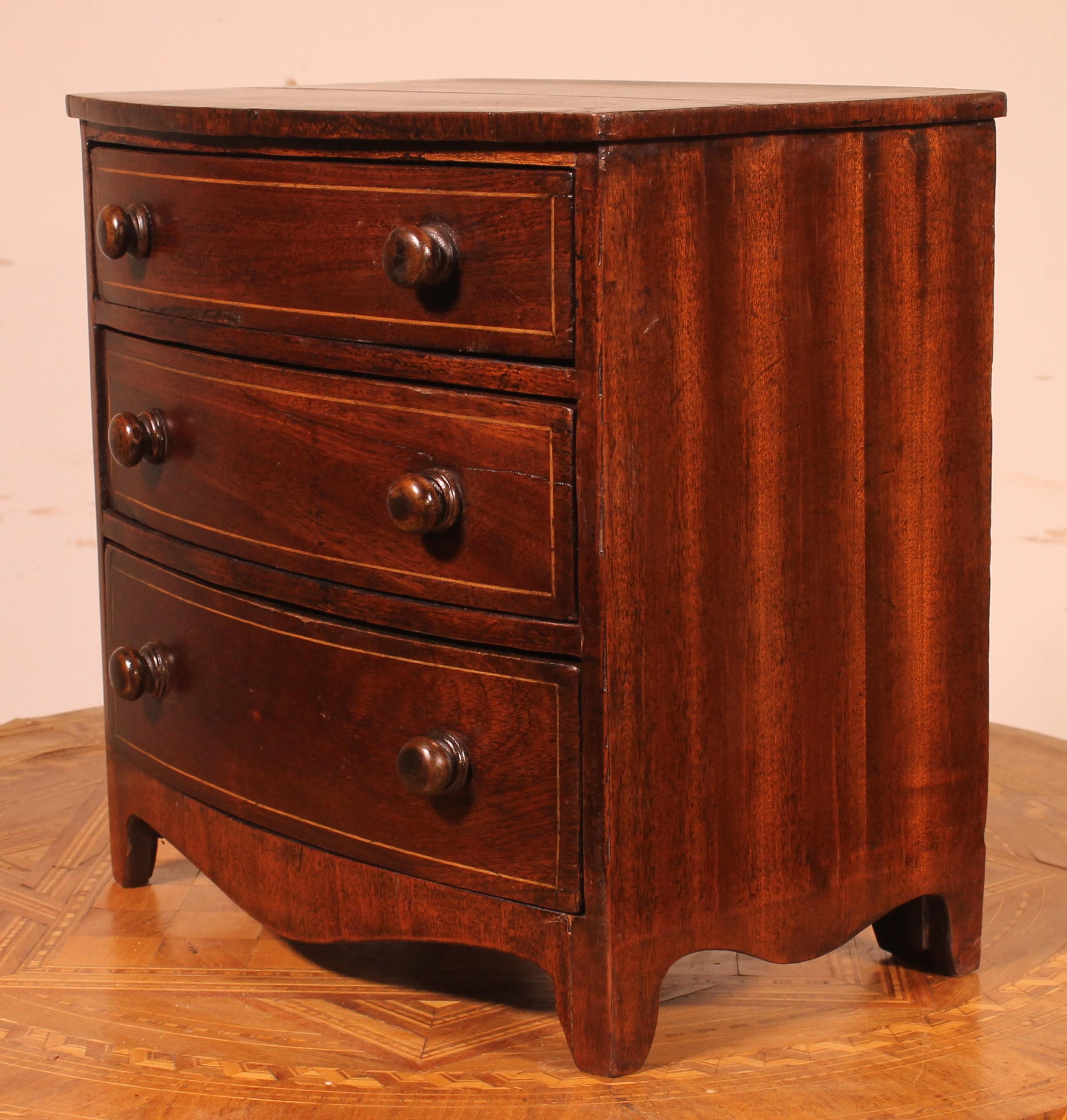 19th Century Miniature Chest of Drawers For Sale 3