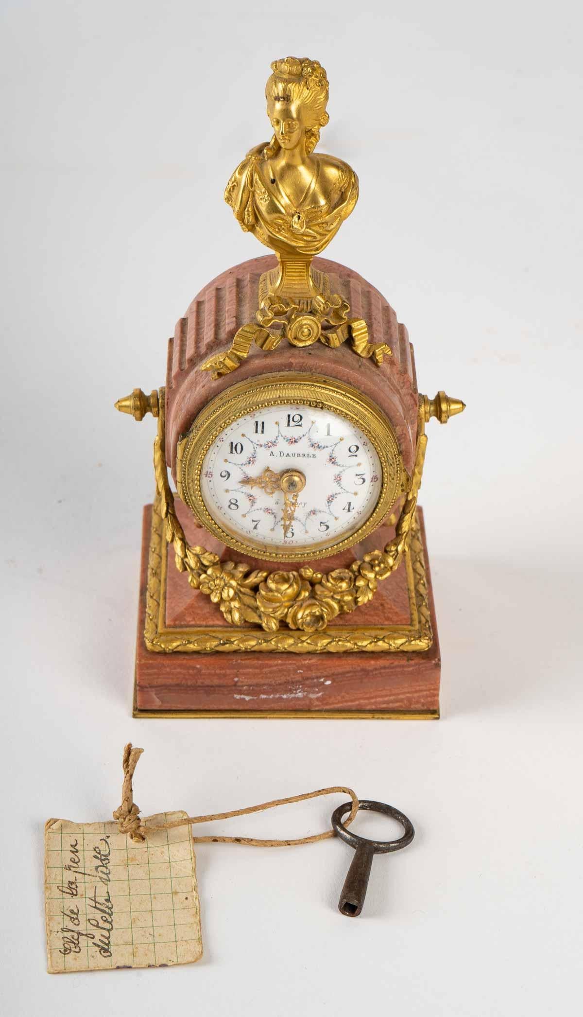 19th Century Miniature Desk Clock 2