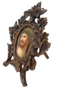 19th Century Miniature Portrait of Jesus Christ, Germany