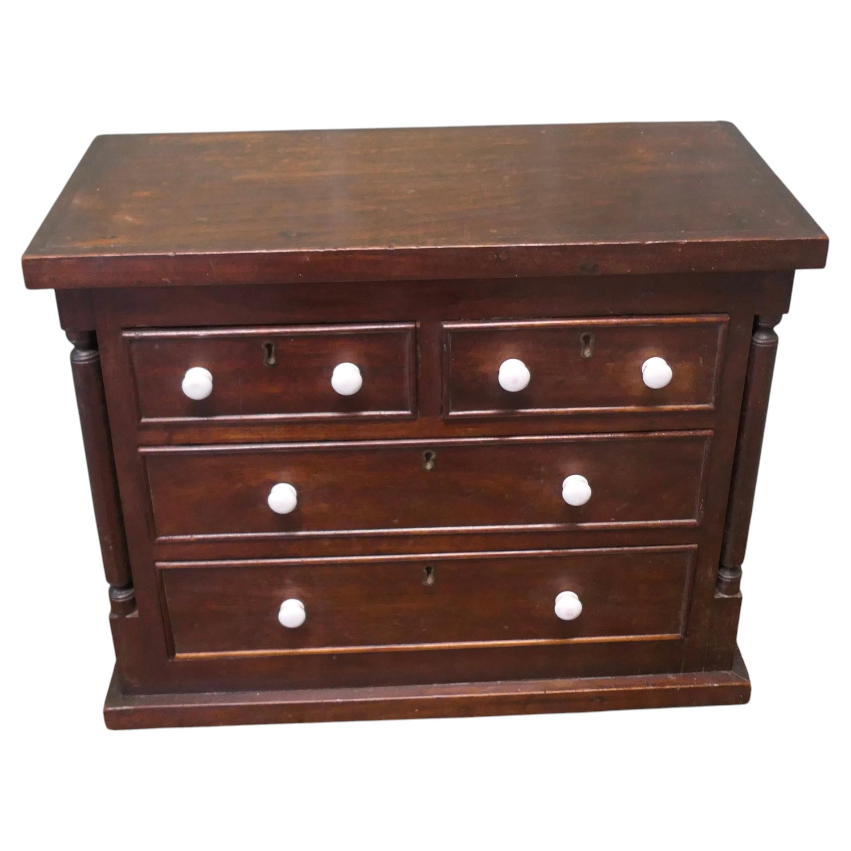 19th Century Miniature Scotch Chest, Apprentice Piece A very attractive piece For Sale