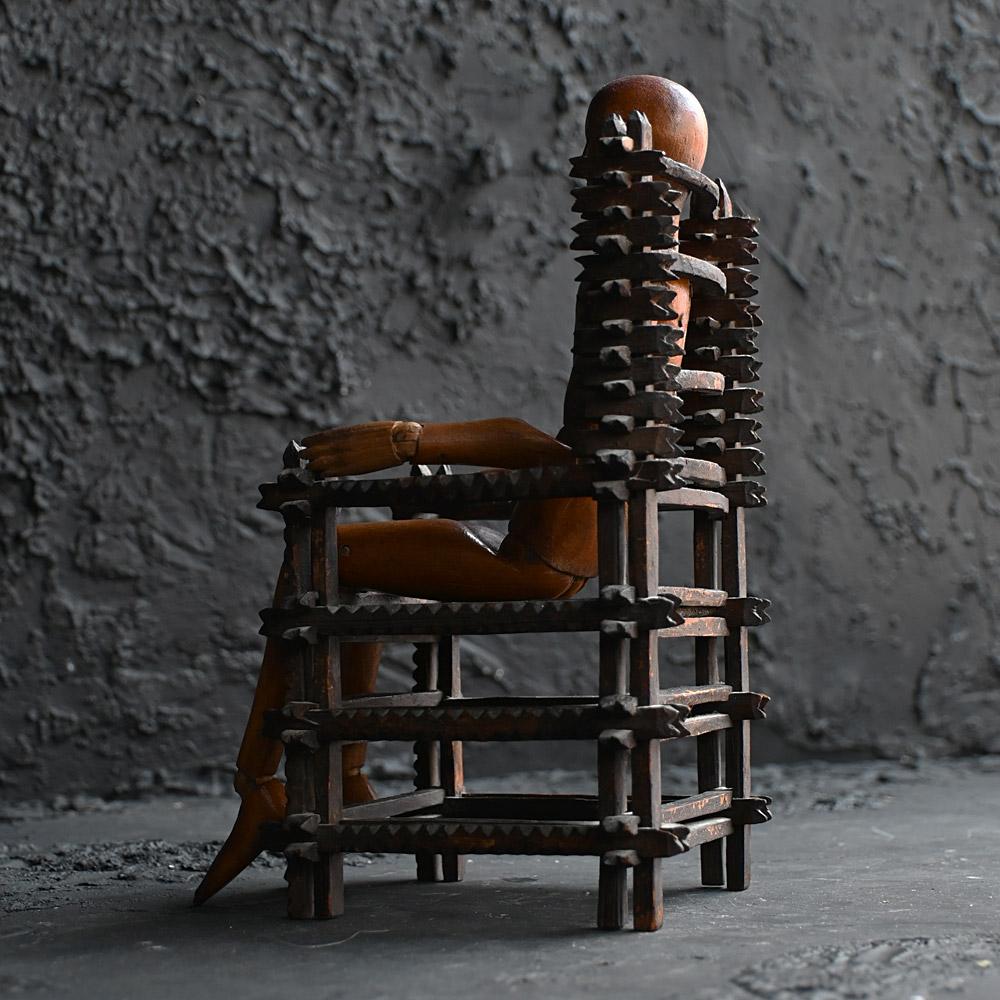 19th century miniature tramp art chair model

Sometimes we do things for the love of the art that we express, this is one of those times. In miniature form a well-proportioned 19th century tramp art chair model, made from old cigar boxes likely