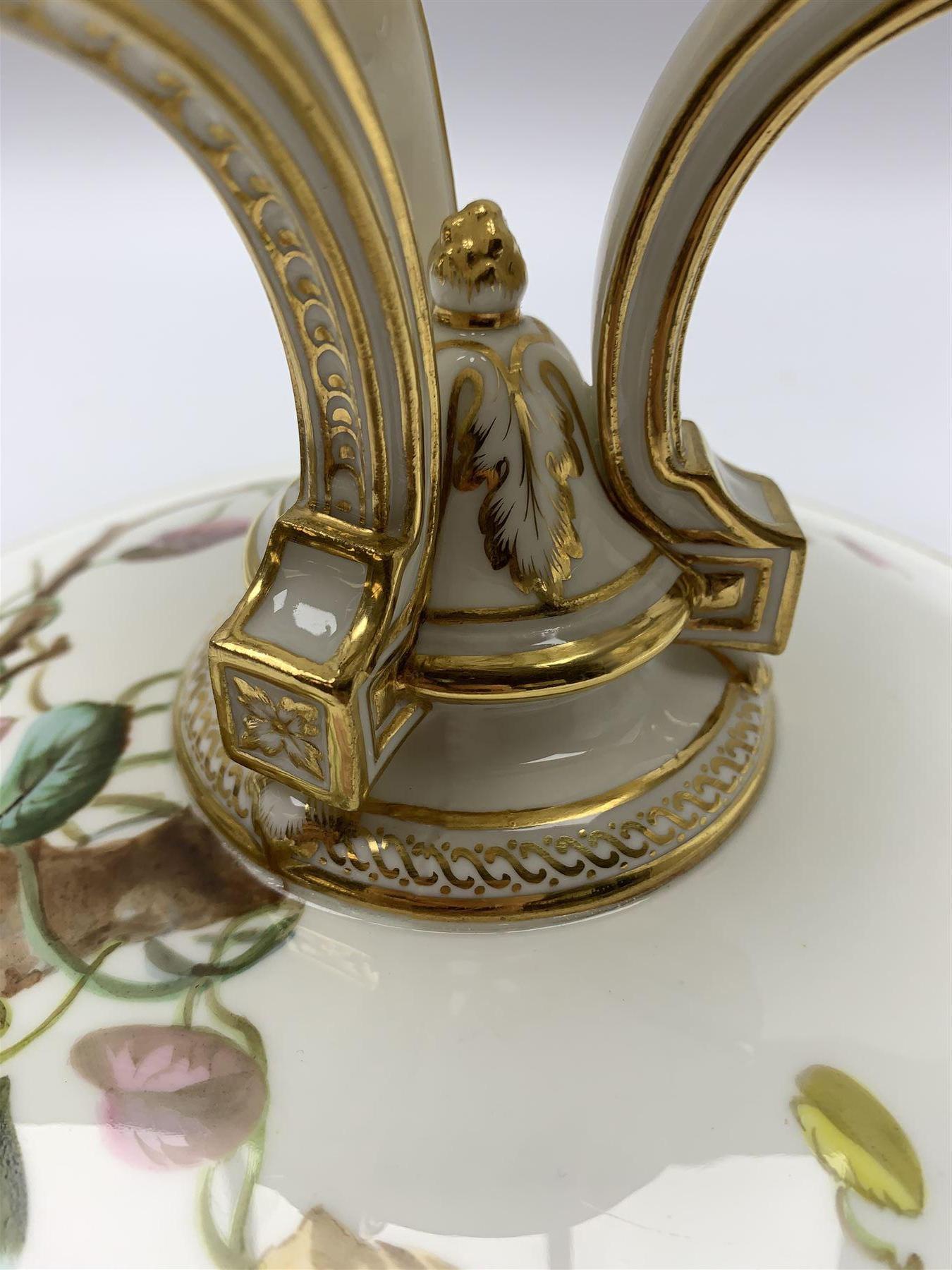 19th Century Minton Bird and Insect Dessert Service 17 Pieces For Sale 2