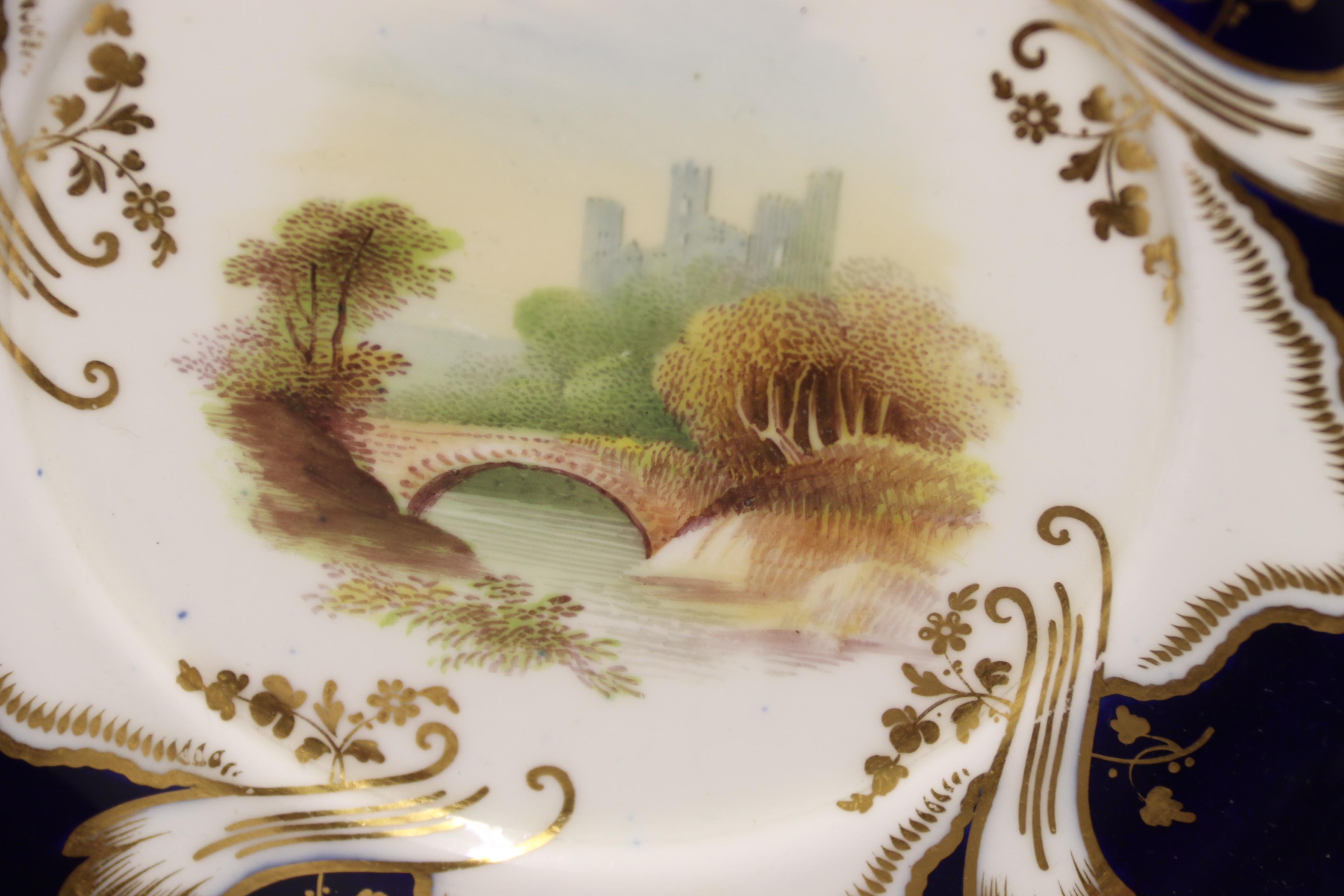 Hand-Painted 19th century Minton dessert cream tureen with stand, hand painted, English 1840 For Sale