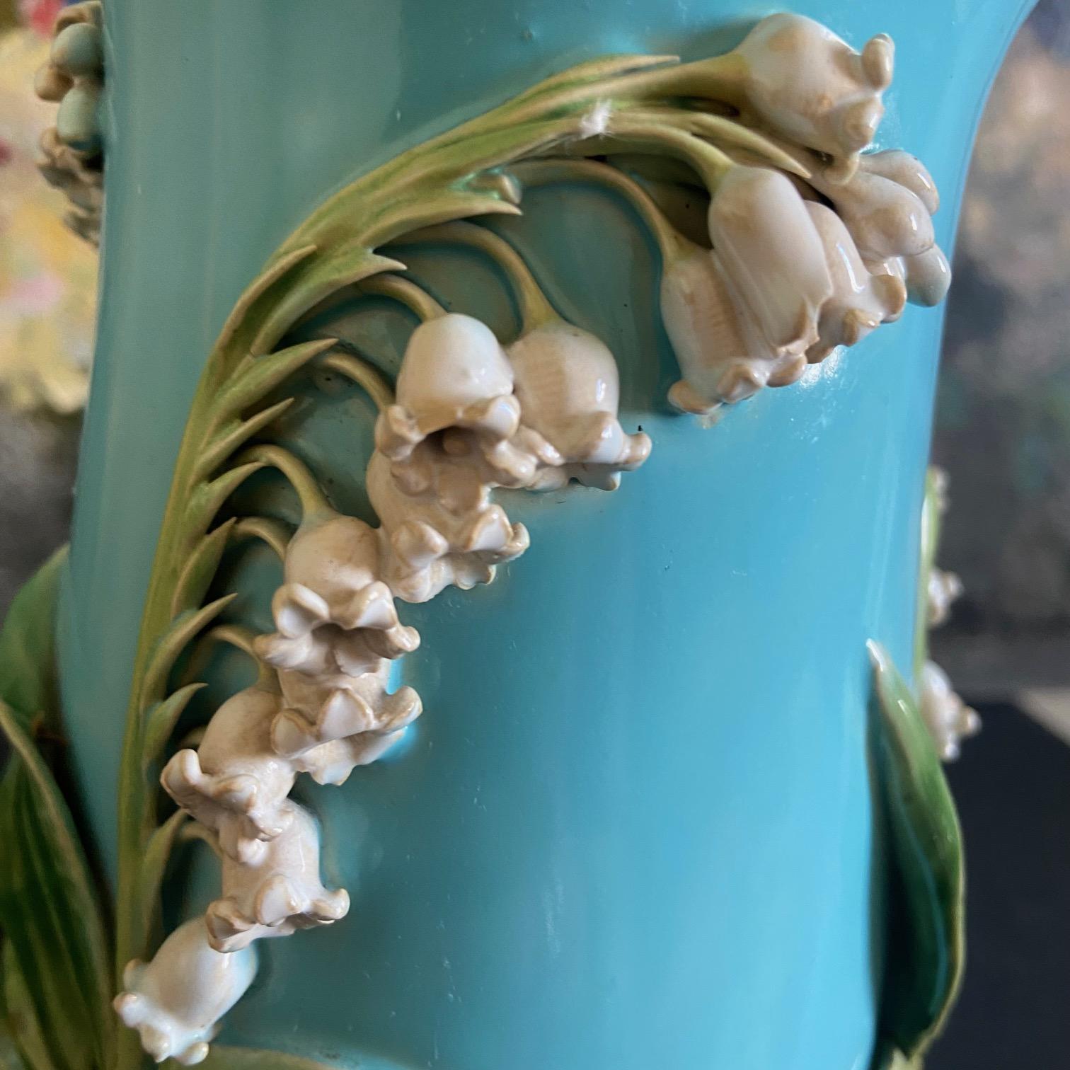 Metà XIX secolo Vaso in maiolica di Minton del XIX secolo 