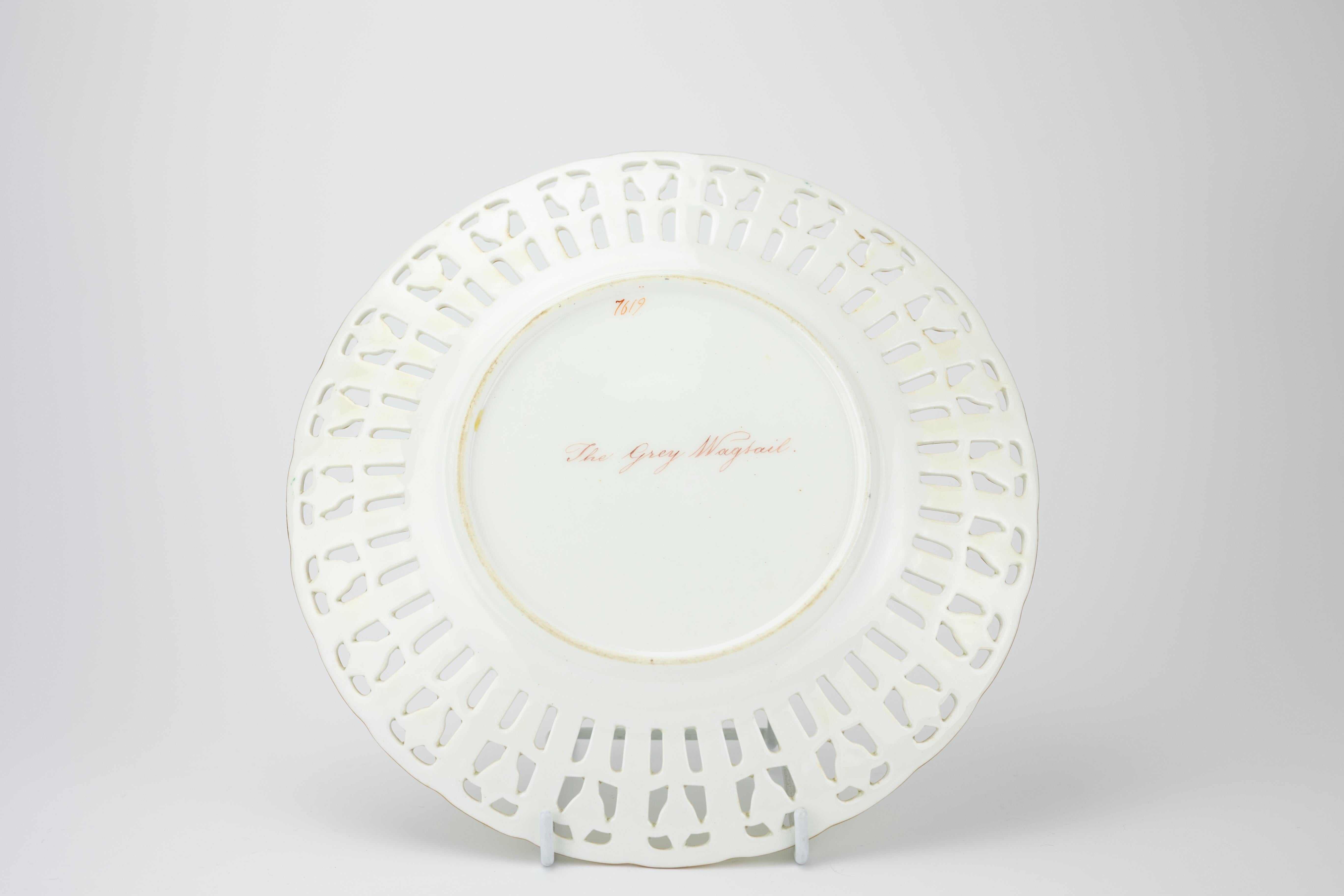 19th Century Minton Ornithological Porcelain Dessert For Sale 4