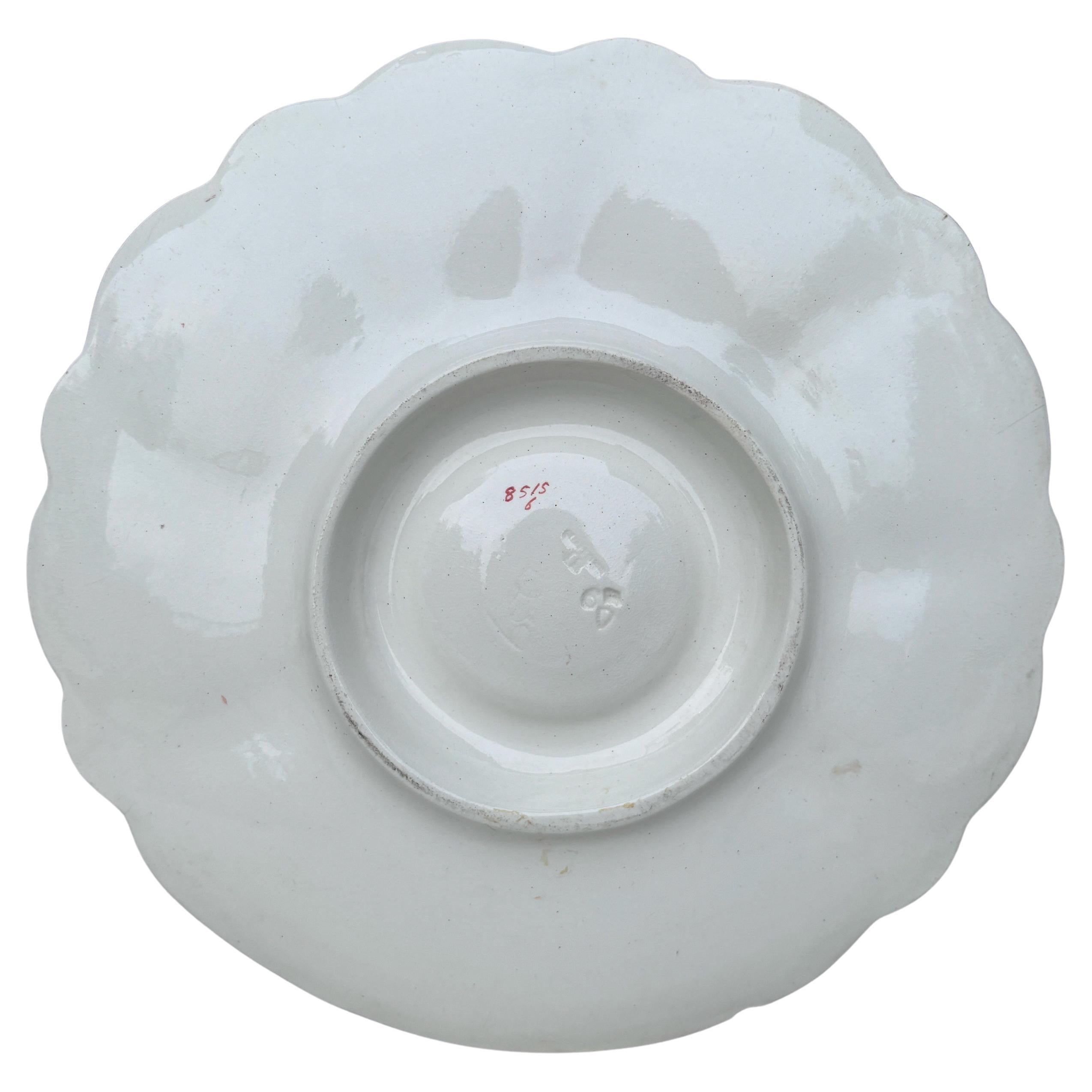 Anglais Assiette à huîtres Minton rose du 19ème siècle en vente