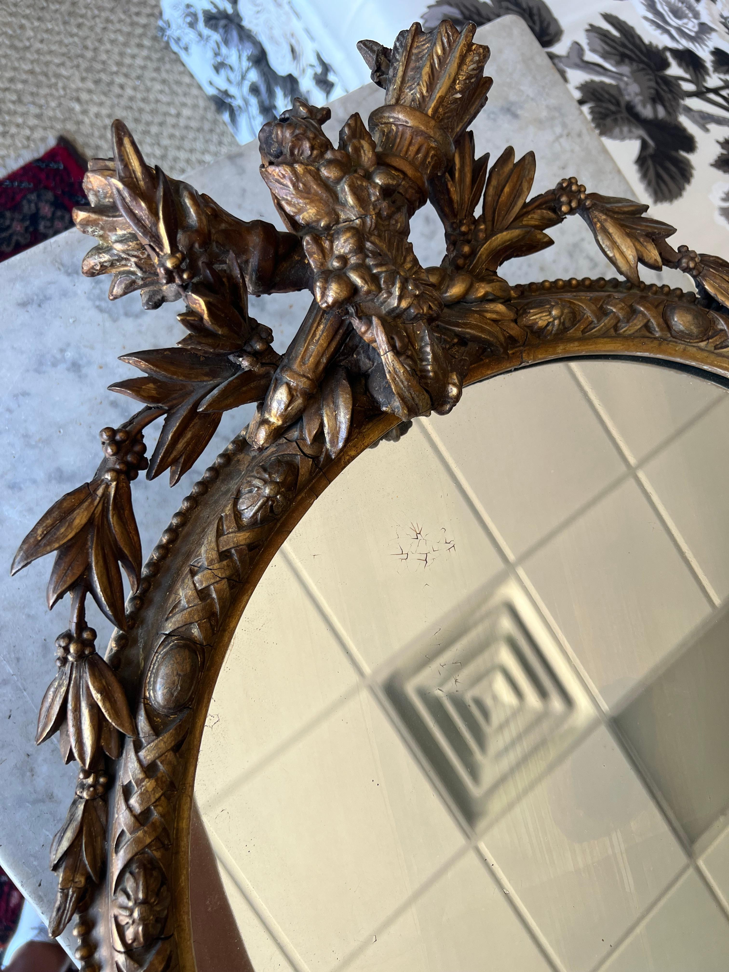 French 19th Century Mirror For Sale