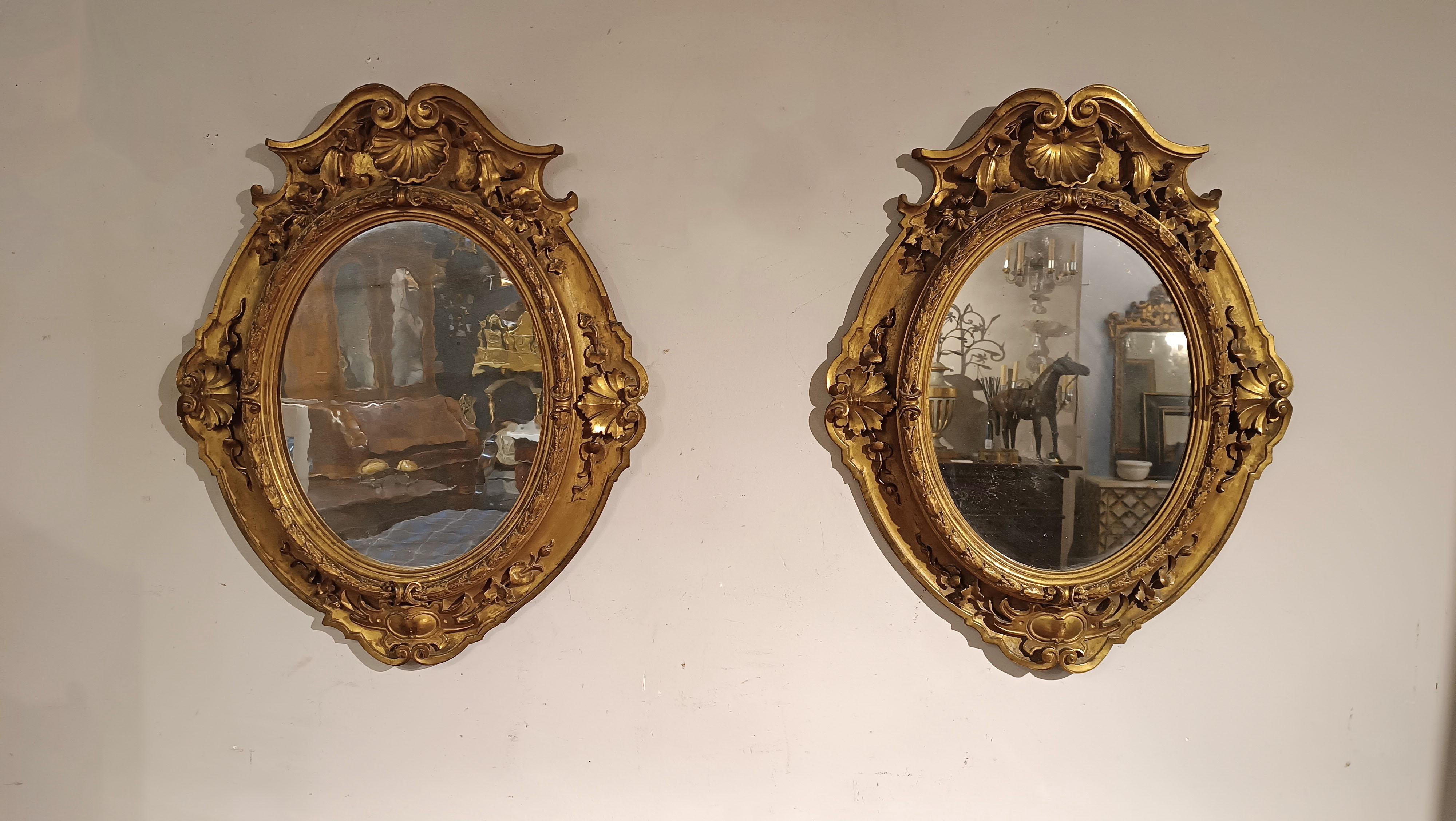 Italian 19th CENTURY MIRRORS FLORENCE CAPITAL  For Sale