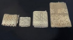 19th Century mixed Belgian lace borders