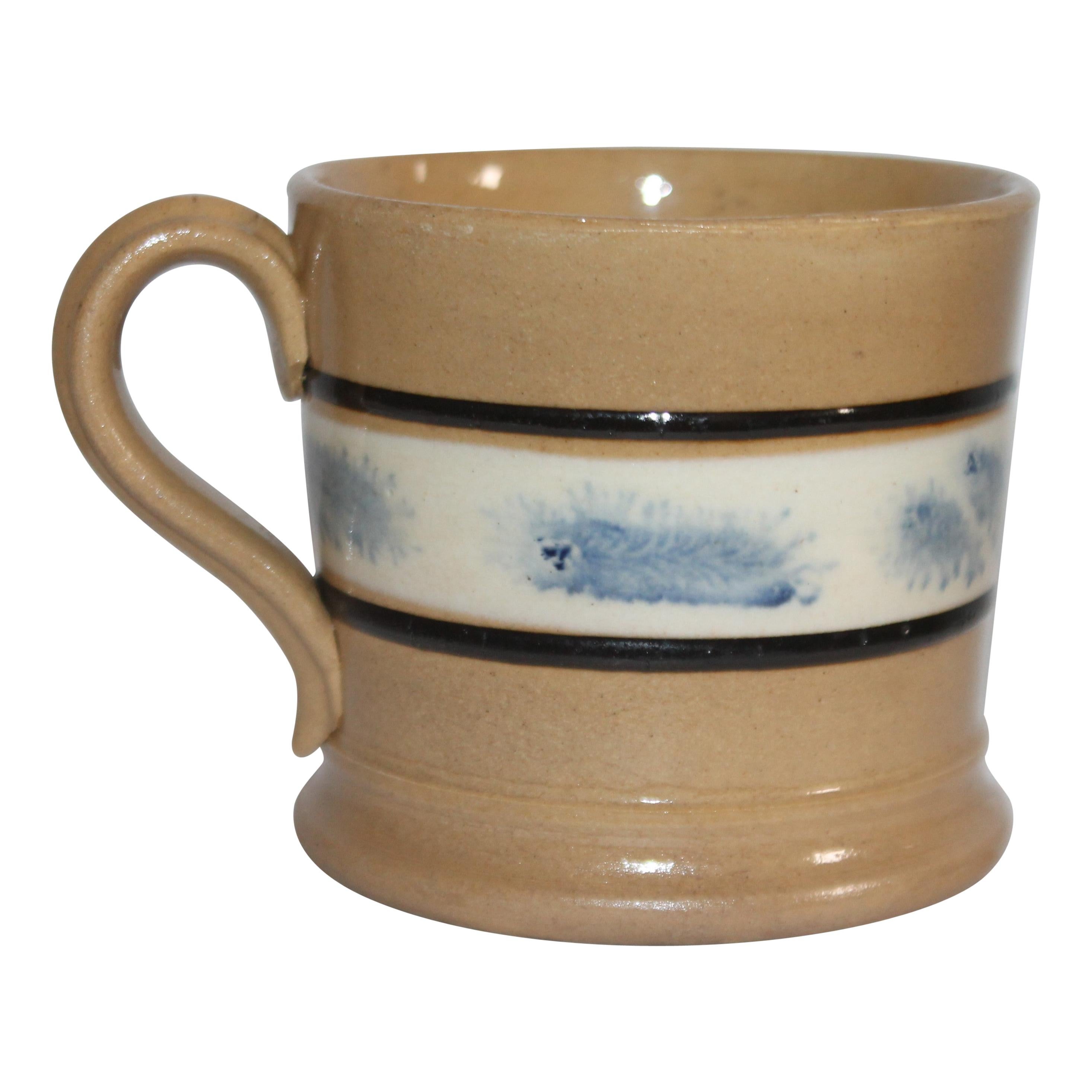19th Century Mocha Seaweed Mug