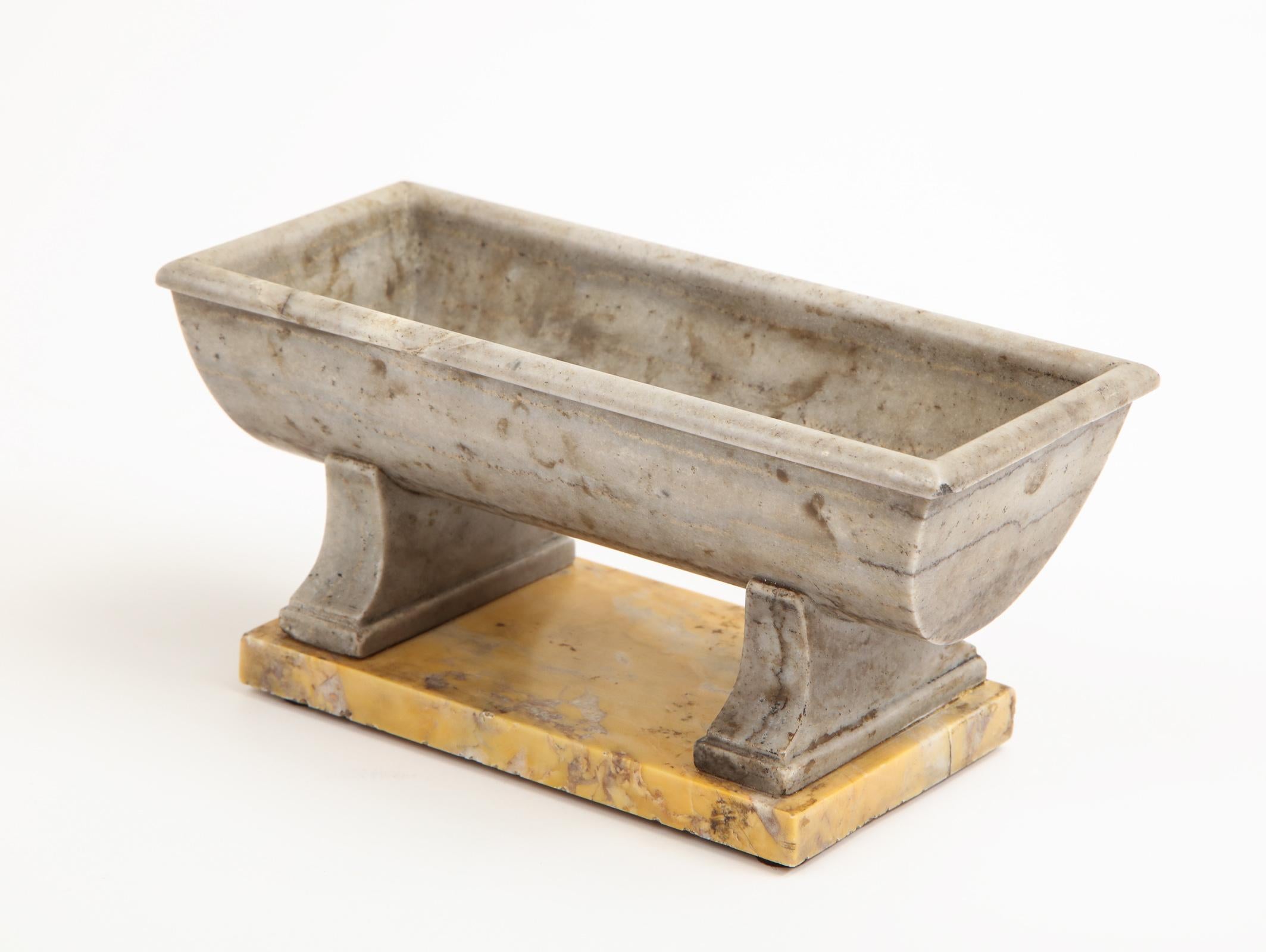 19th Century Model of a  Bath in Ancient Grey Greek Marble on Sienna Marble Base 6