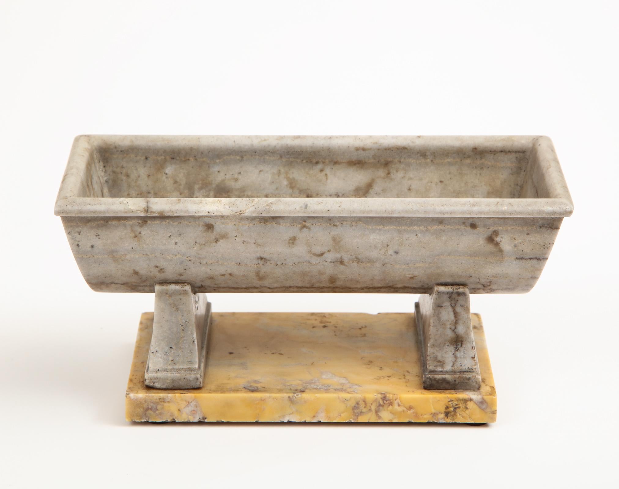 19th Century Model of a  Bath in Ancient Grey Greek Marble on Sienna Marble Base 7