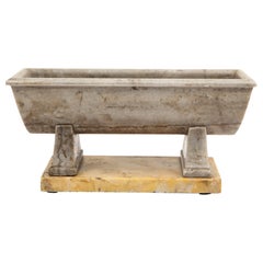 19th Century Model of a  Bath in Ancient Grey Greek Marble on Sienna Marble Base