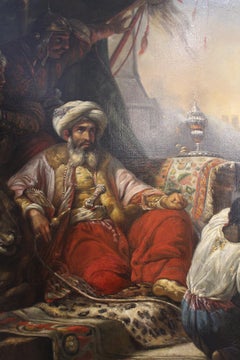 19th Century, Mohammed Ali's Massacre of the Marmelukes at Cairo Painting