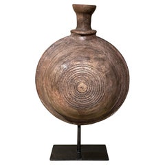 19th Century Mongolian Wooden Vessel On Stand, Mongolia