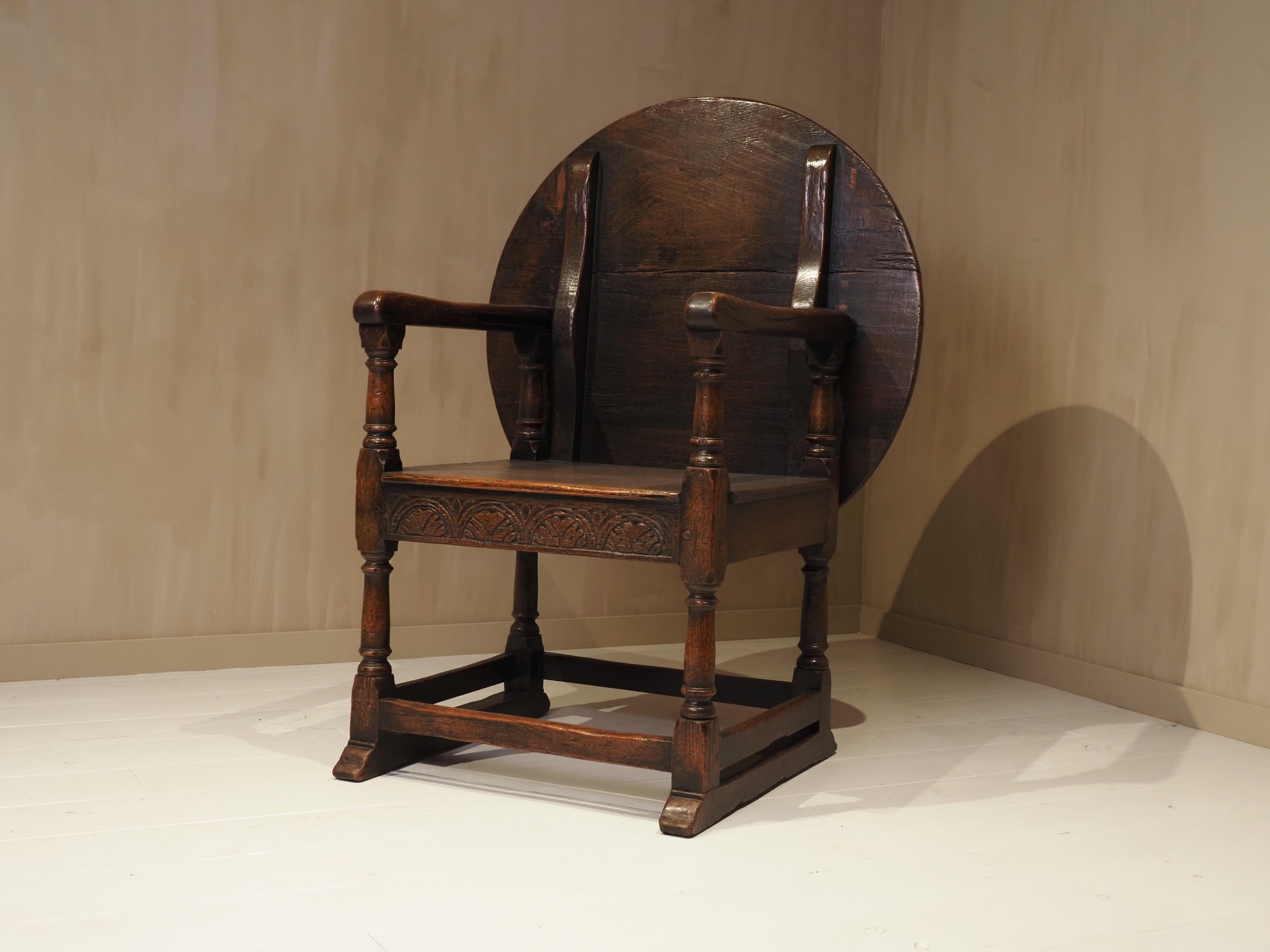 19th Century 19th century monk seat/table For Sale