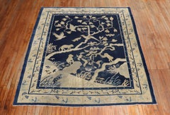 Zabihi Collection 19th Century Monkey Pictorial Chinese Rug