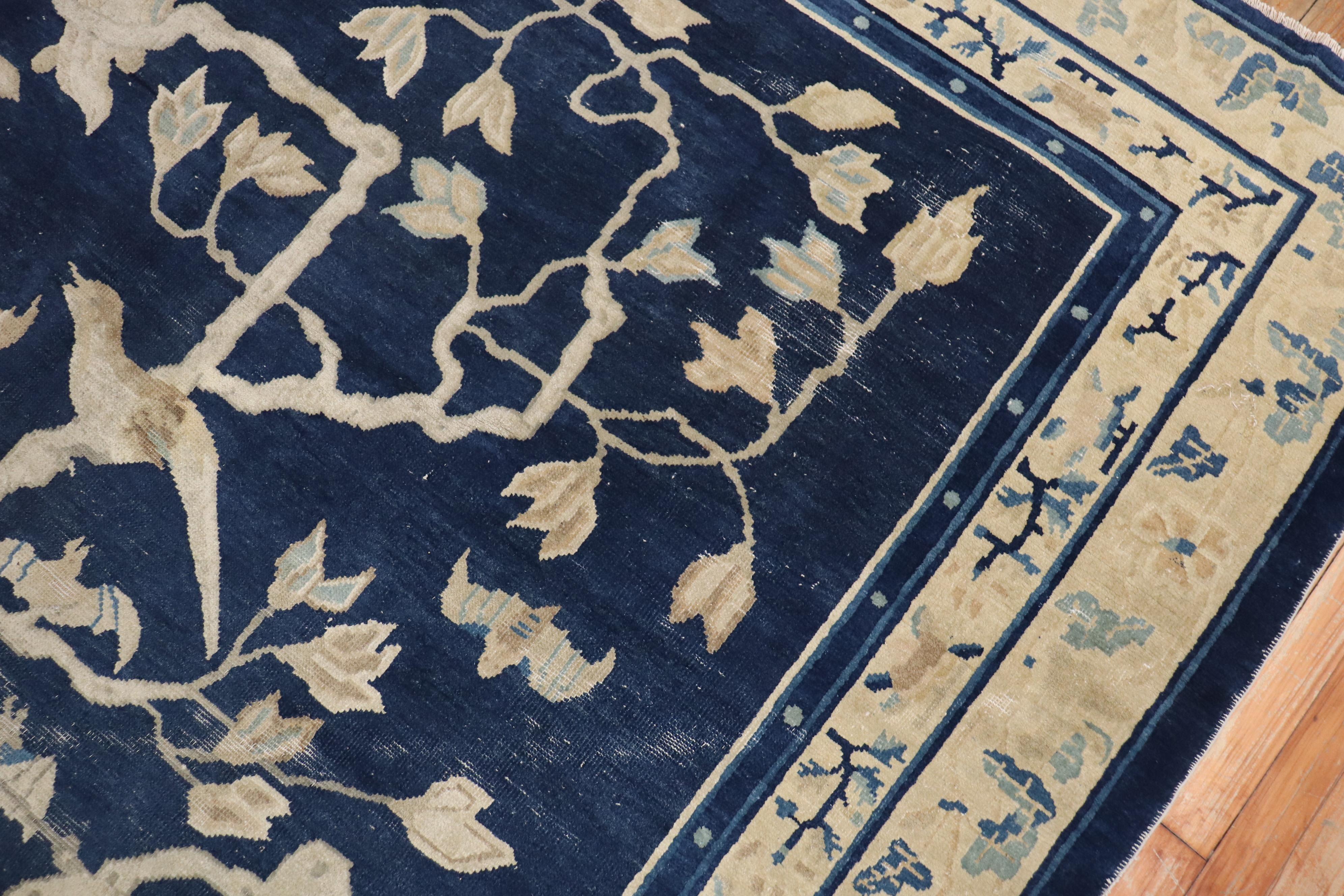 Bildhauerischer chinesischer Teppich mit Affenmotiv aus dem 19. Jahrhundert im Angebot 2