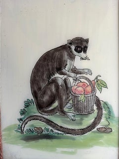 "19th-Century Monkey Portrait: Captivating Wildlife Art"