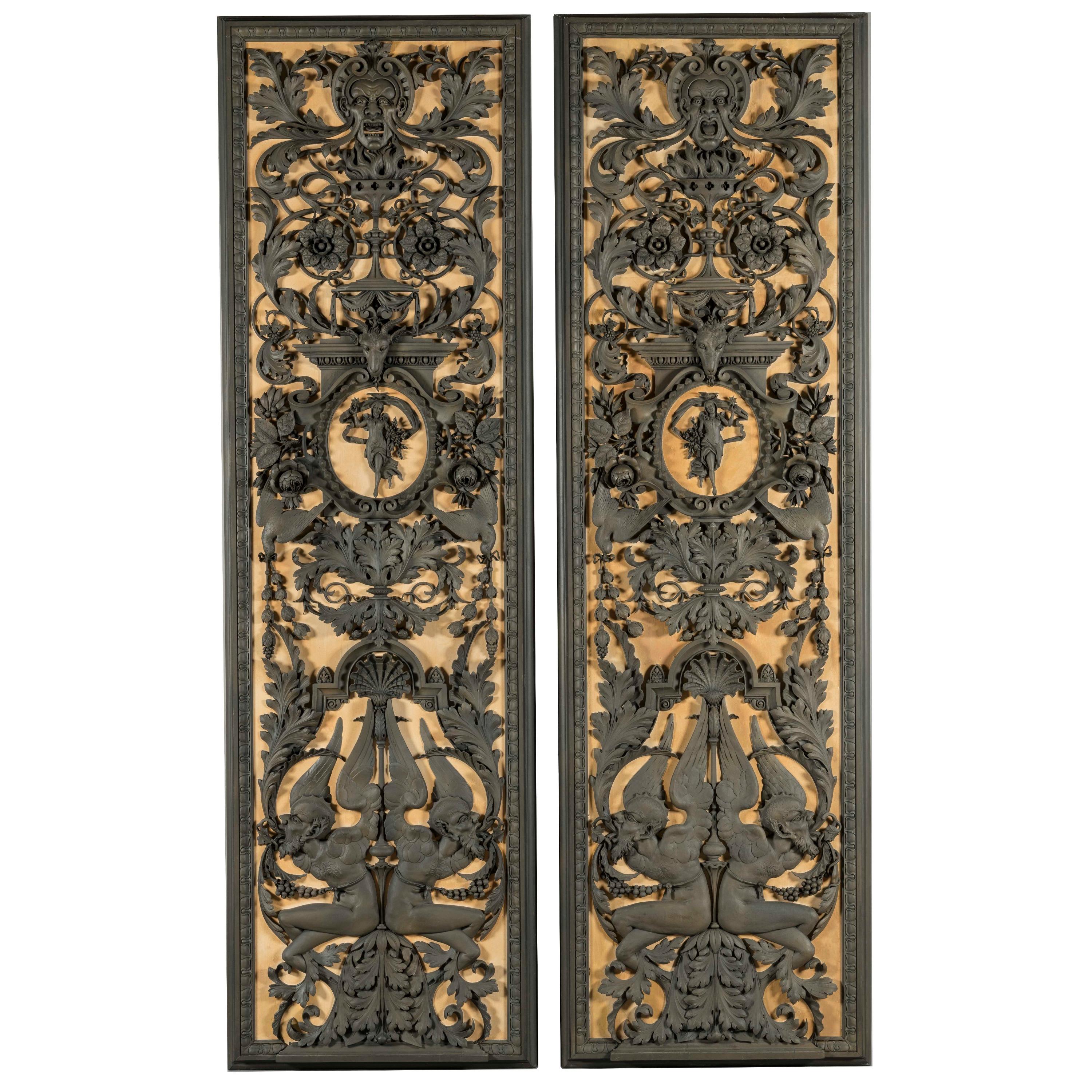 19th Century, Monumental Carved Boiserie Panels from Lartington Hall For Sale 1