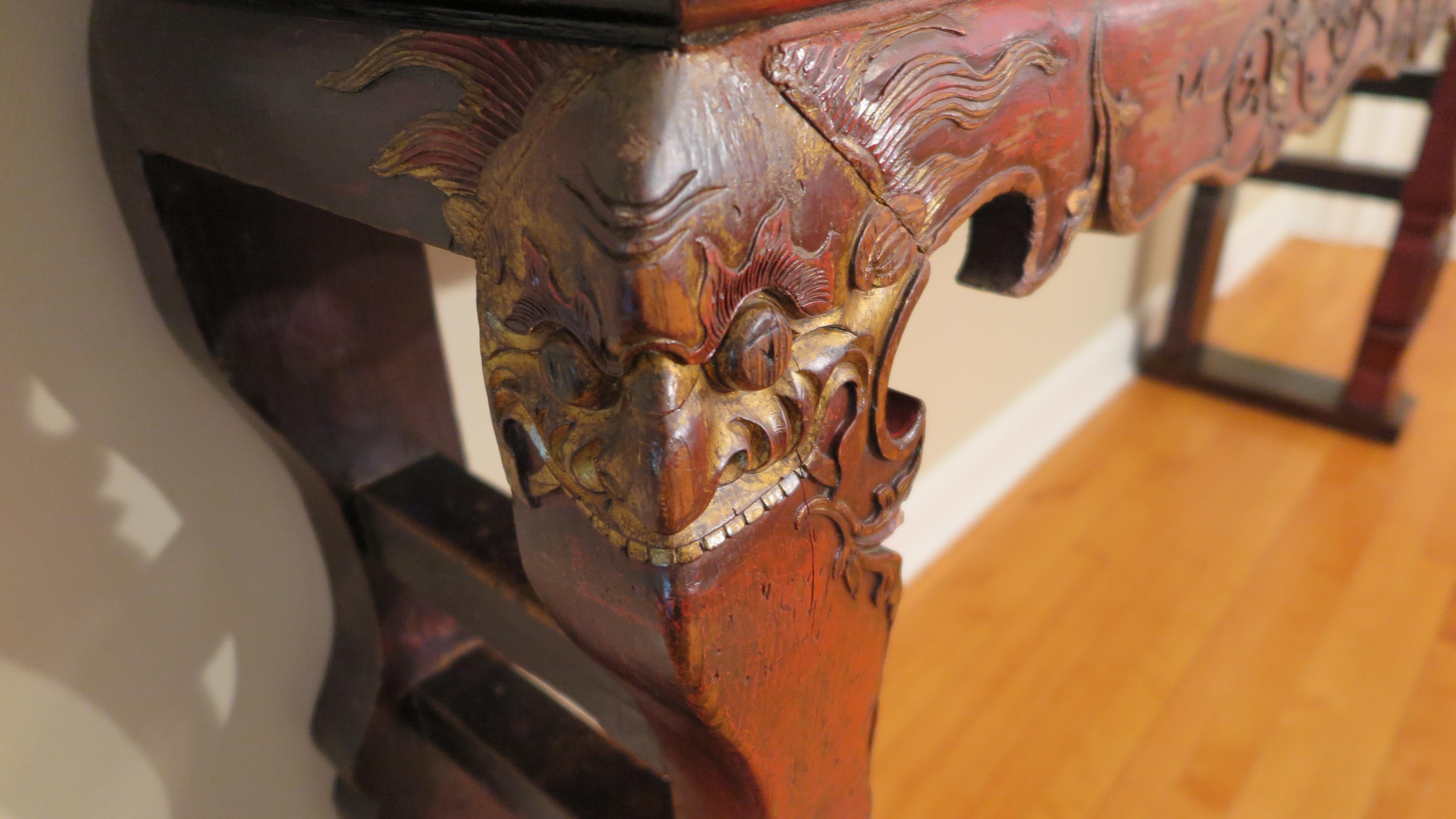 19th Century Monumental Chinese Altar Table 1