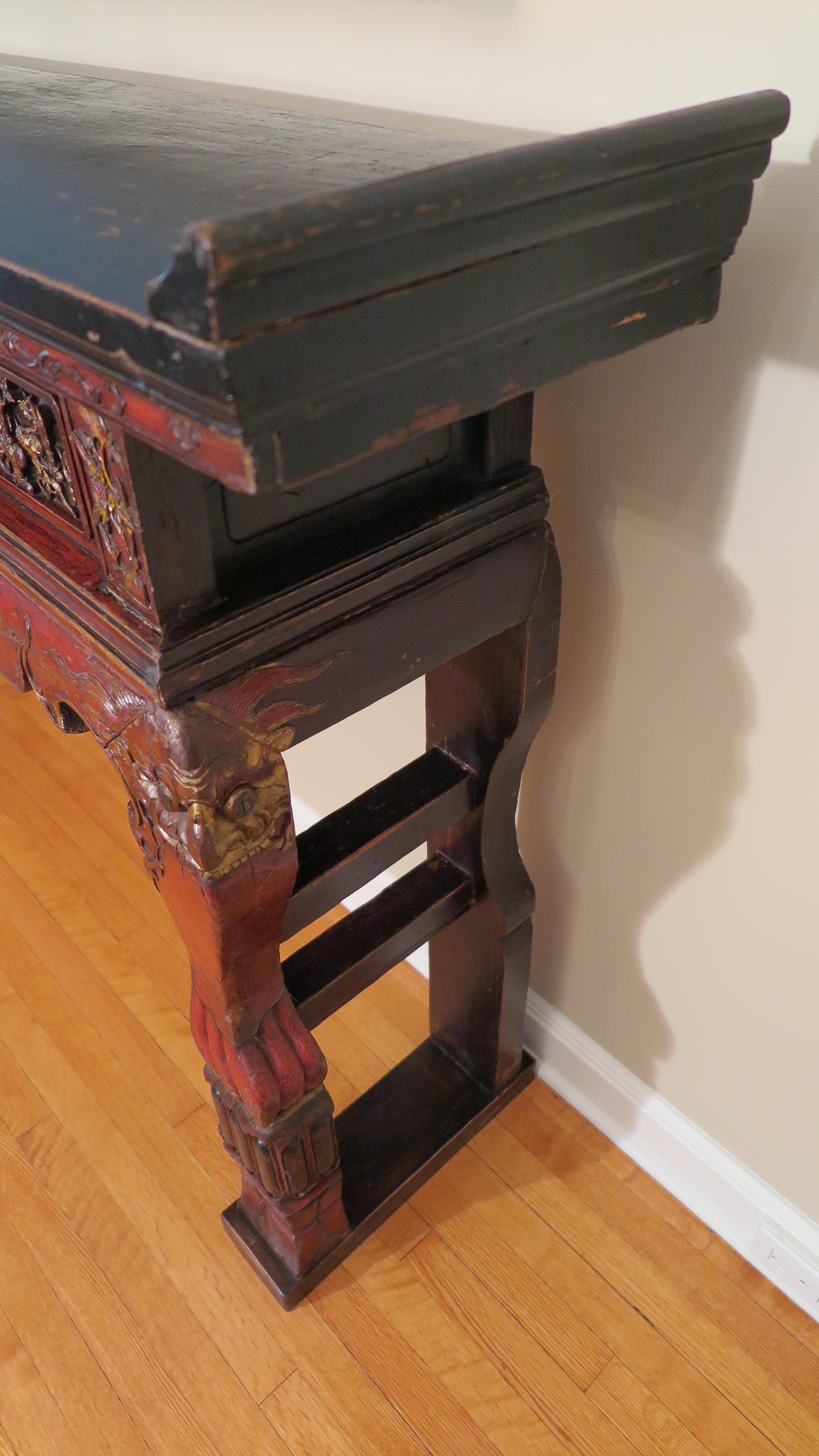 19th Century Monumental Chinese Altar Table For Sale 3