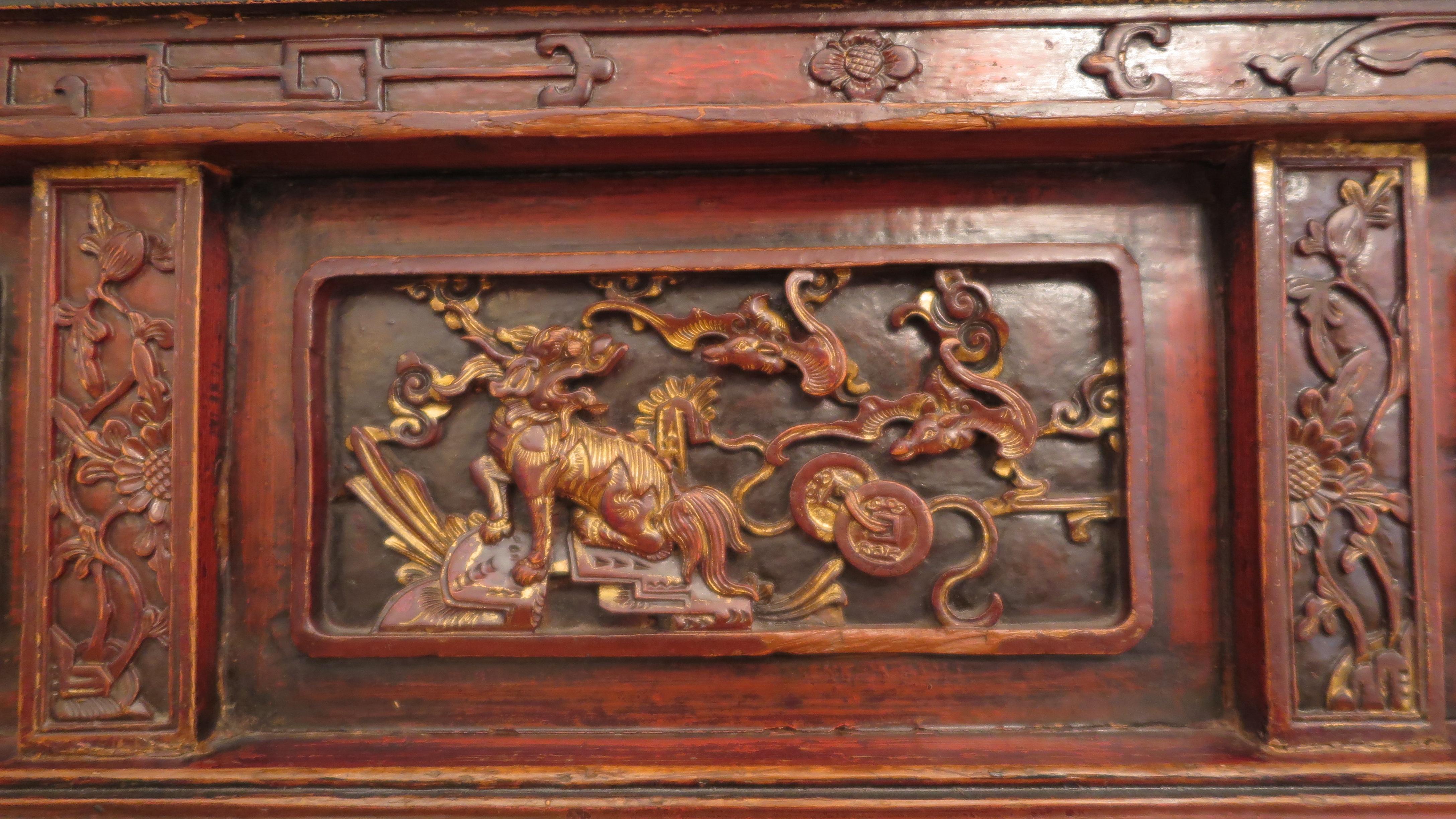 Qing 19th Century Monumental Chinese Altar Table For Sale