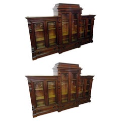 19th Century Monumental Herter Brothers Bookcase Pair