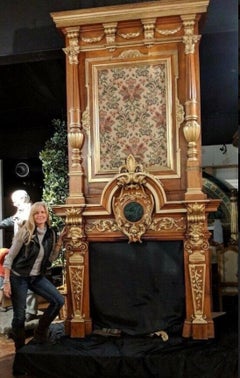 19th century monumental mantle from large château estate