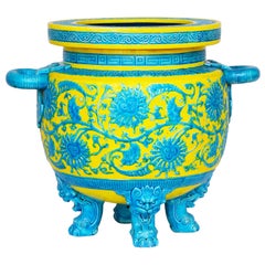 19th Century Monumental Minton Majolica Aesthetic Movement Jardinière