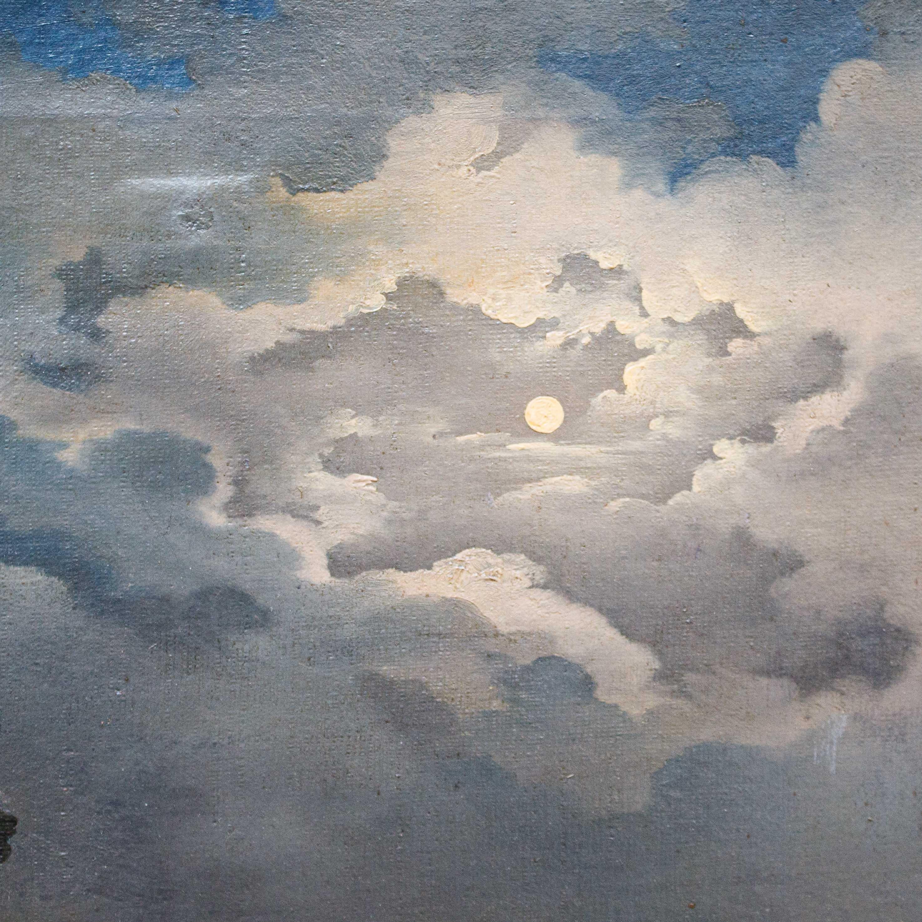 tableau peinture clair de lune