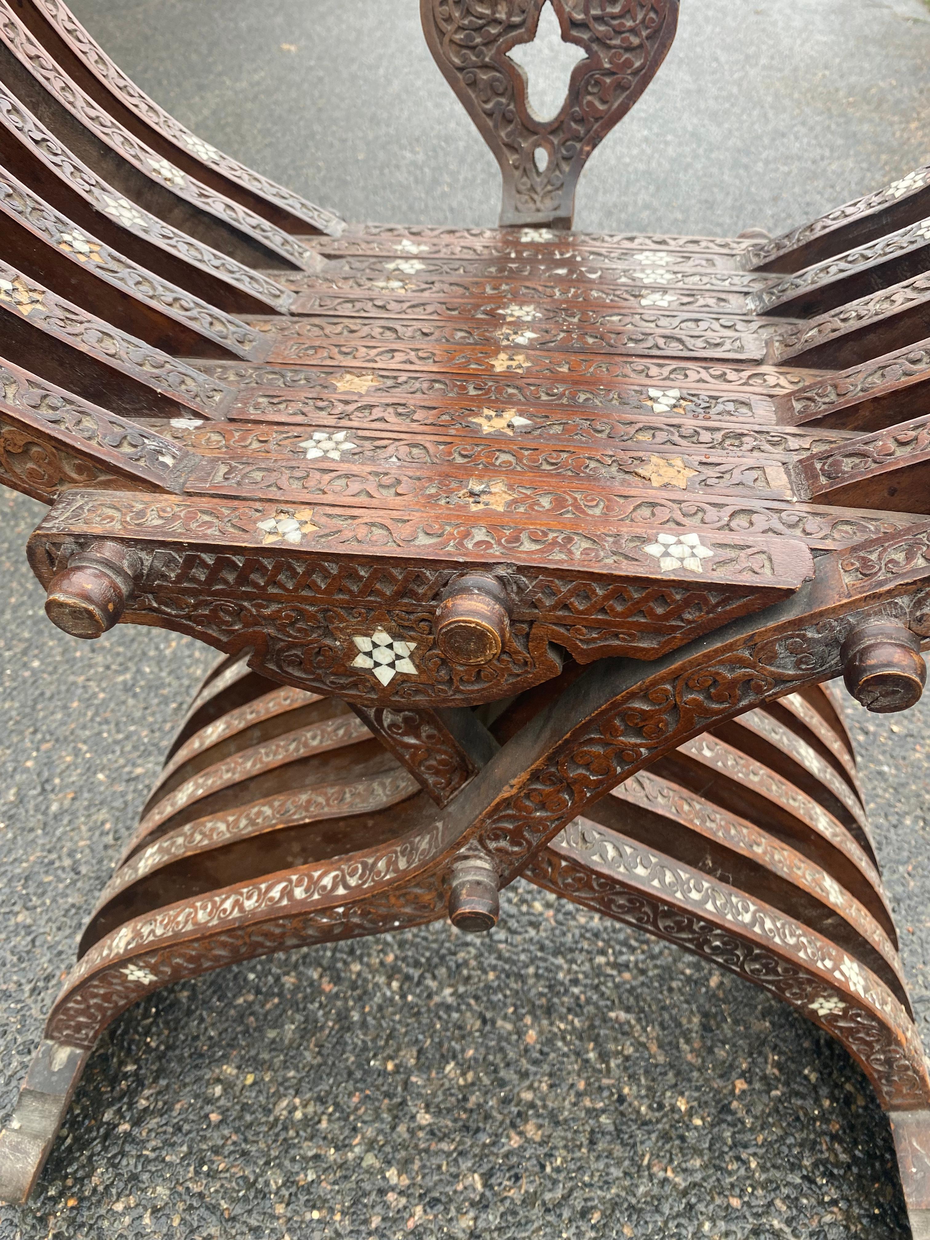 19th Century Moorish Armchair For Sale 9