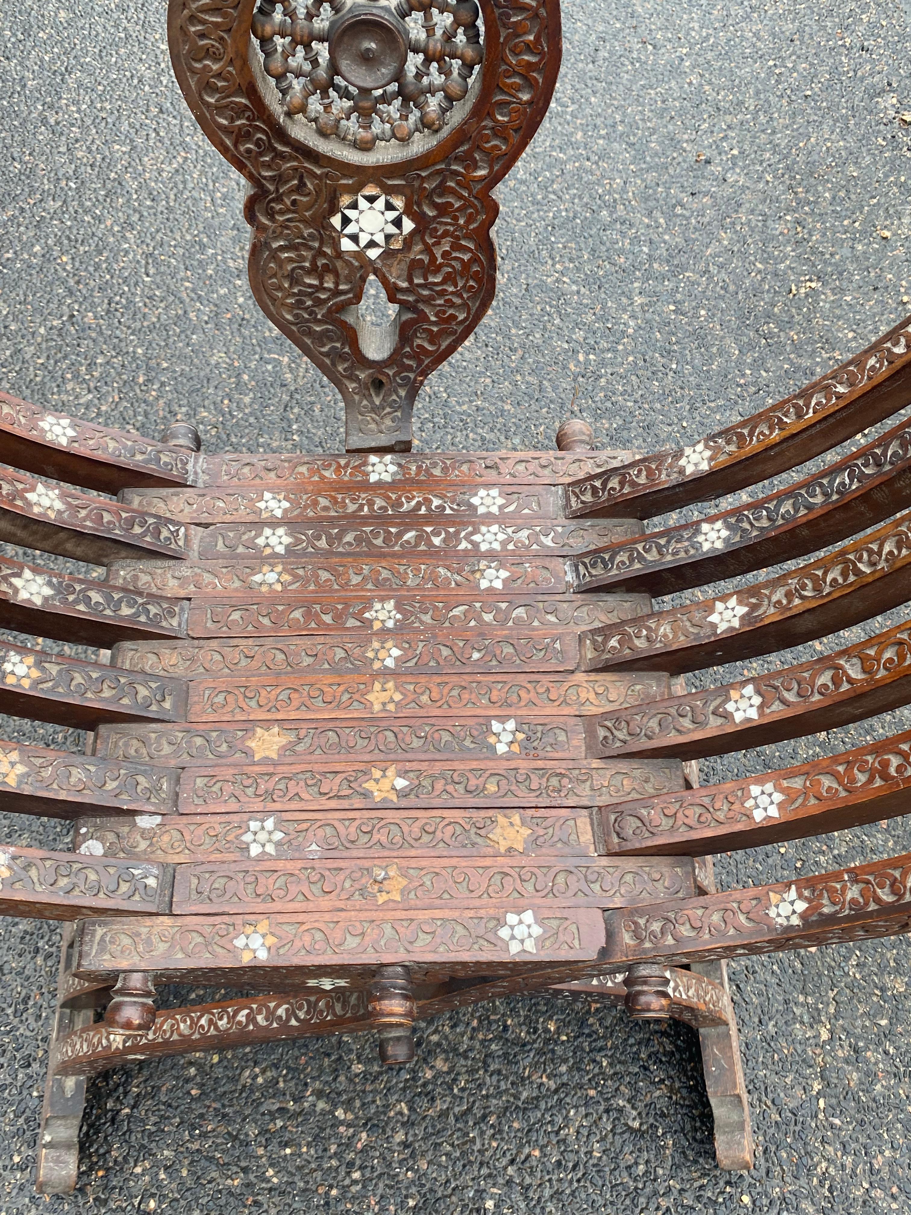 Maurischer Sessel aus dem 19. (19. Jahrhundert) im Angebot