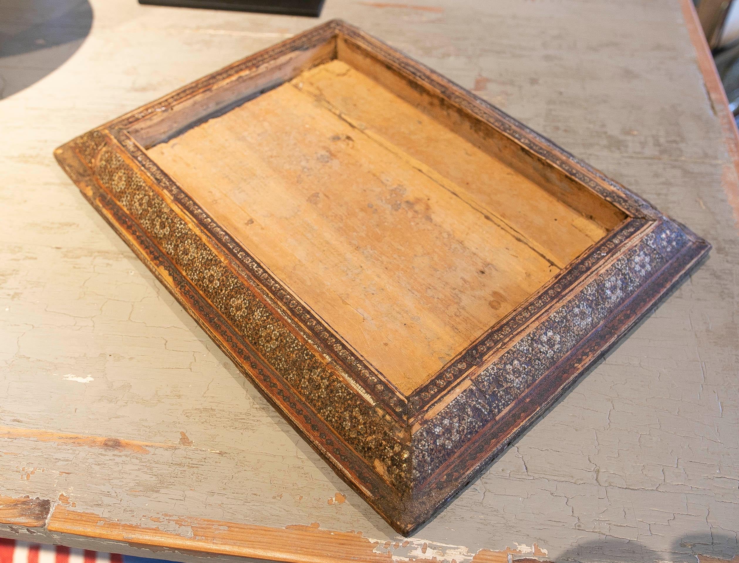 19th Century Moorish Meticulous Workmanship Box Lid with Inlaid Work   For Sale 15