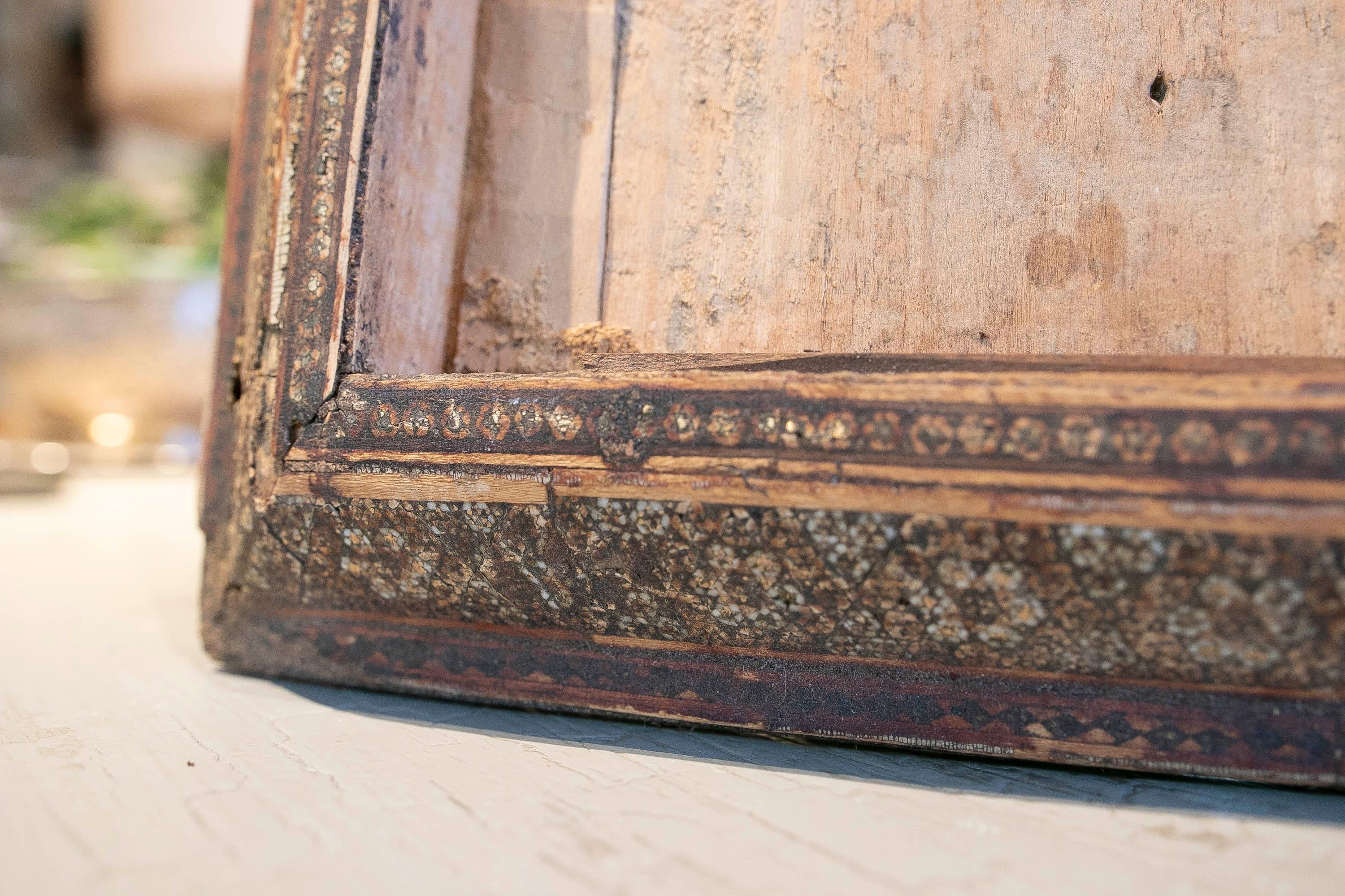 19. Jahrhundert Maurische sorgfältige Handwerkskunst Box Deckel mit Intarsienarbeit   im Angebot 3