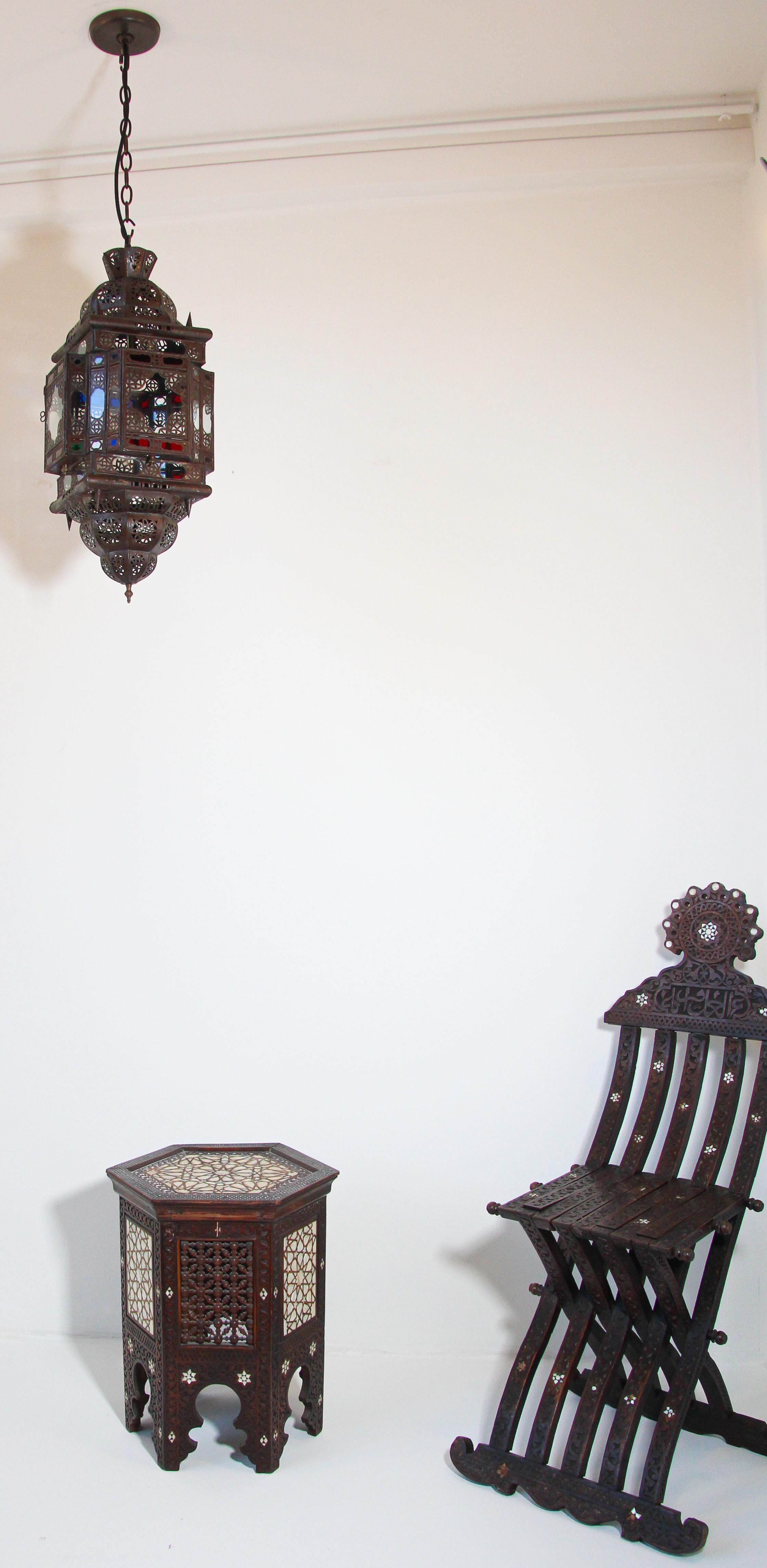 19th Century Moorish Mother-of-pearl Inlaid Side Table 13