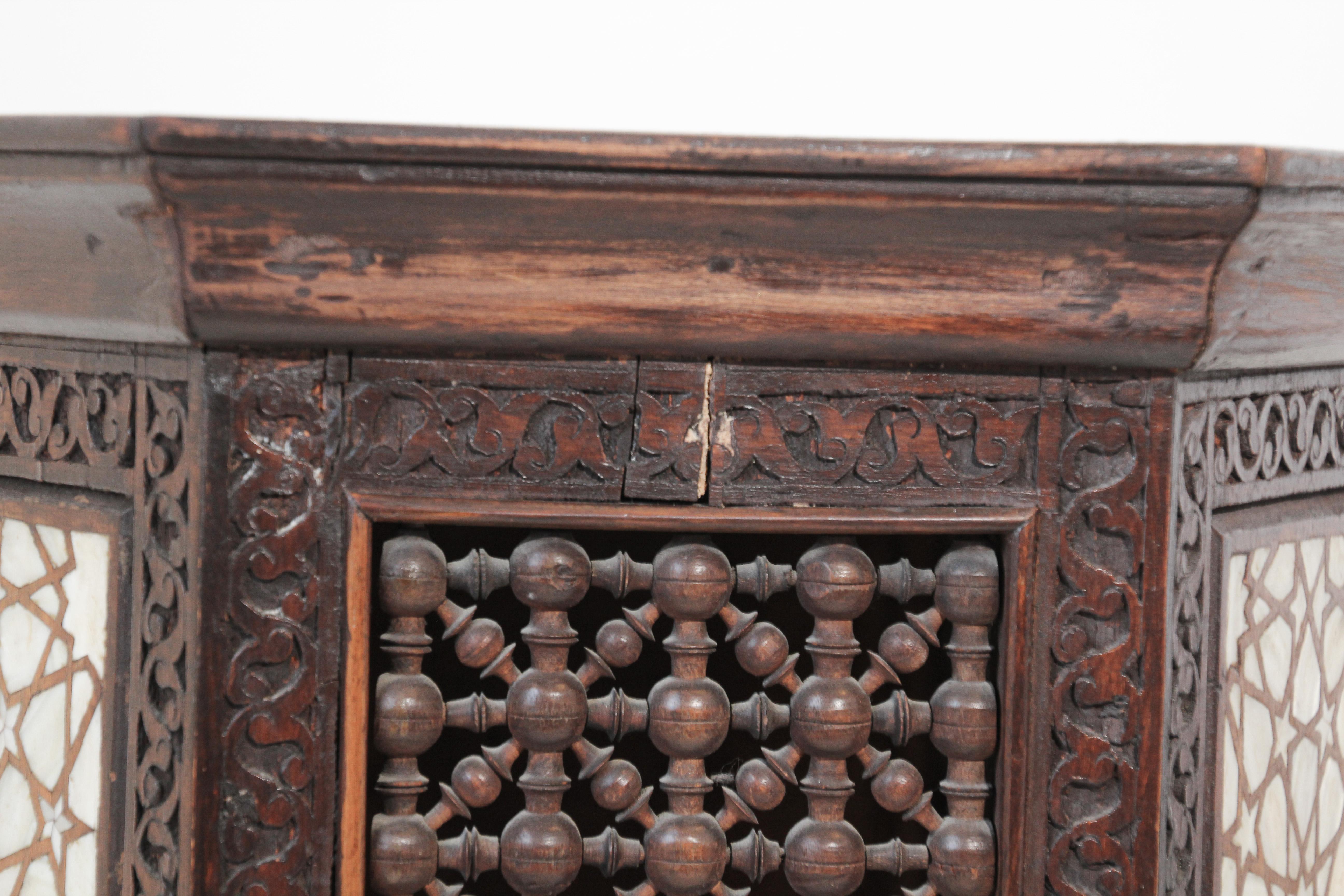 19th Century Moorish Mother-of-pearl Inlaid Side Table 1