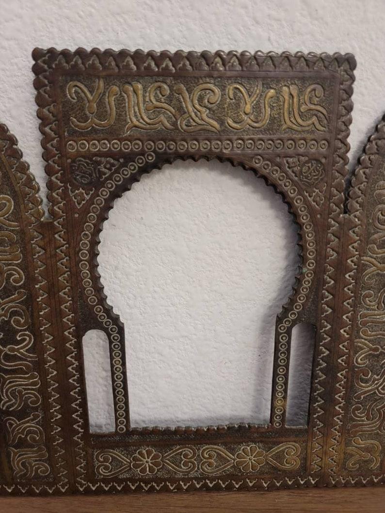 19th Century Moorish Revival Bronze Architectural Model Panel In Good Condition In Forney, TX