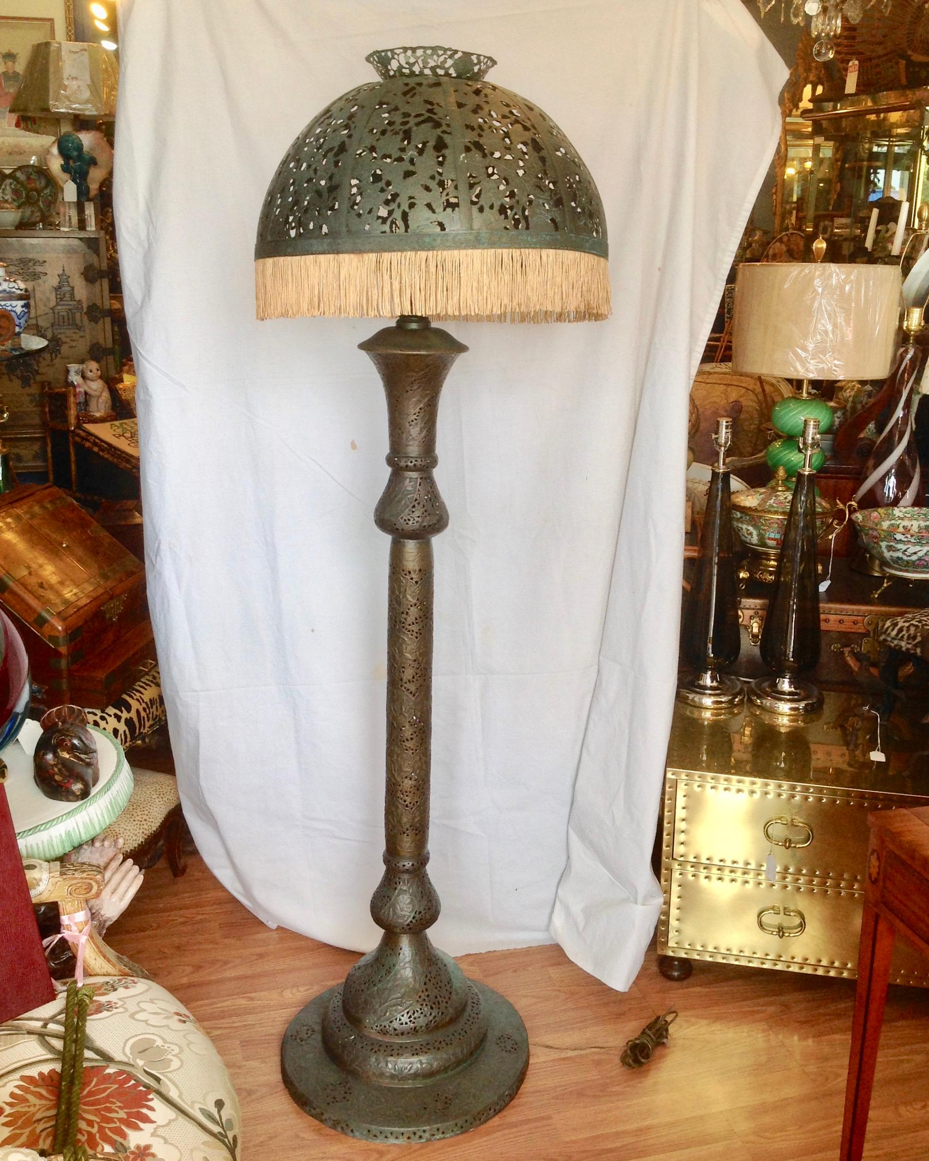 Mauresque lampadaire marocain du 19ème siècle