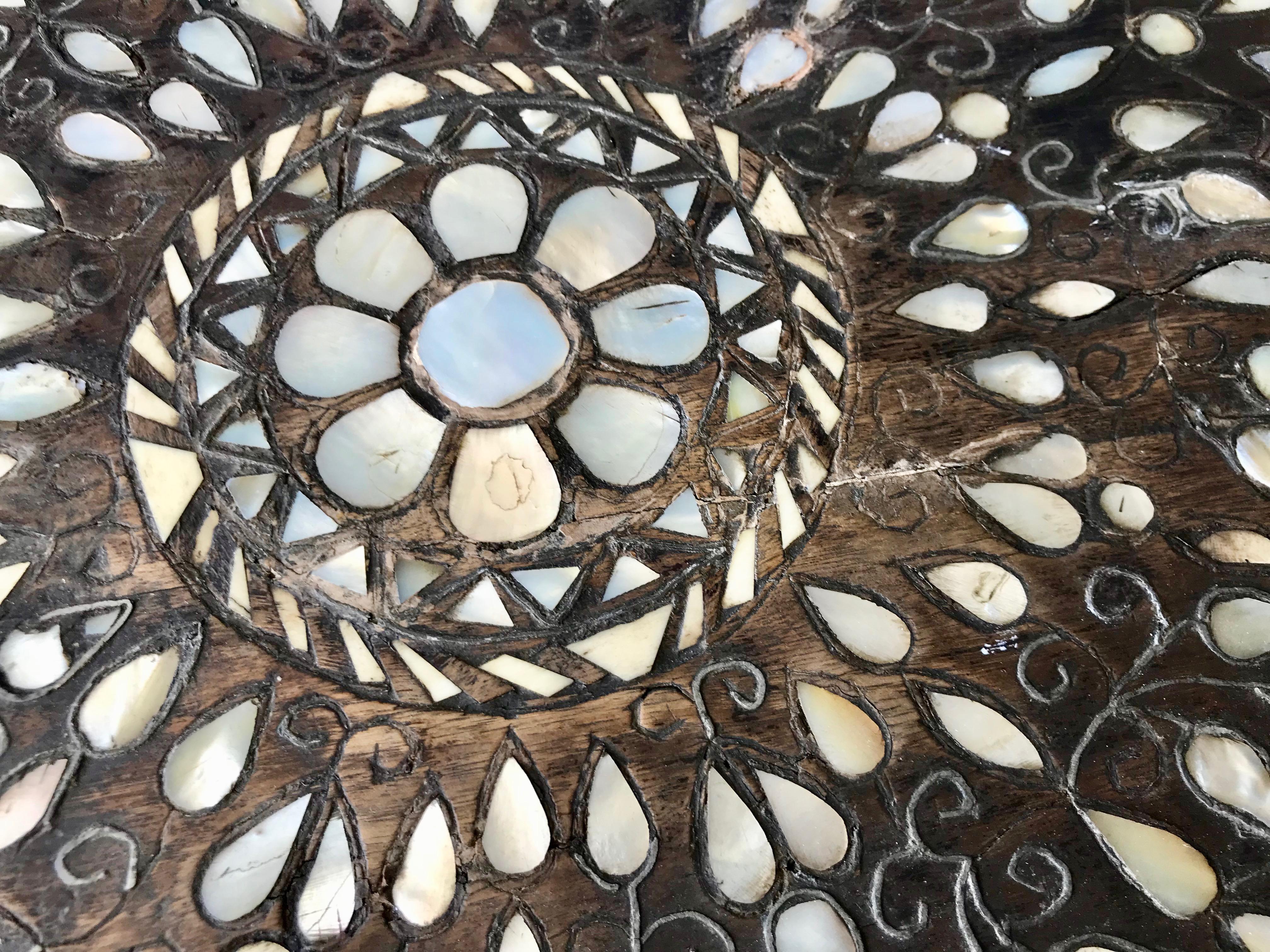 19TH Century Moroccan Inlaid Tea Table 13