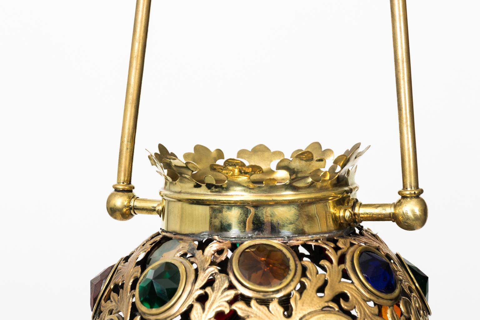 19th Century Moroccan Jewelled Hall Lantern 5