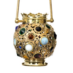 19th Century Moroccan Jewelled Hall Lantern