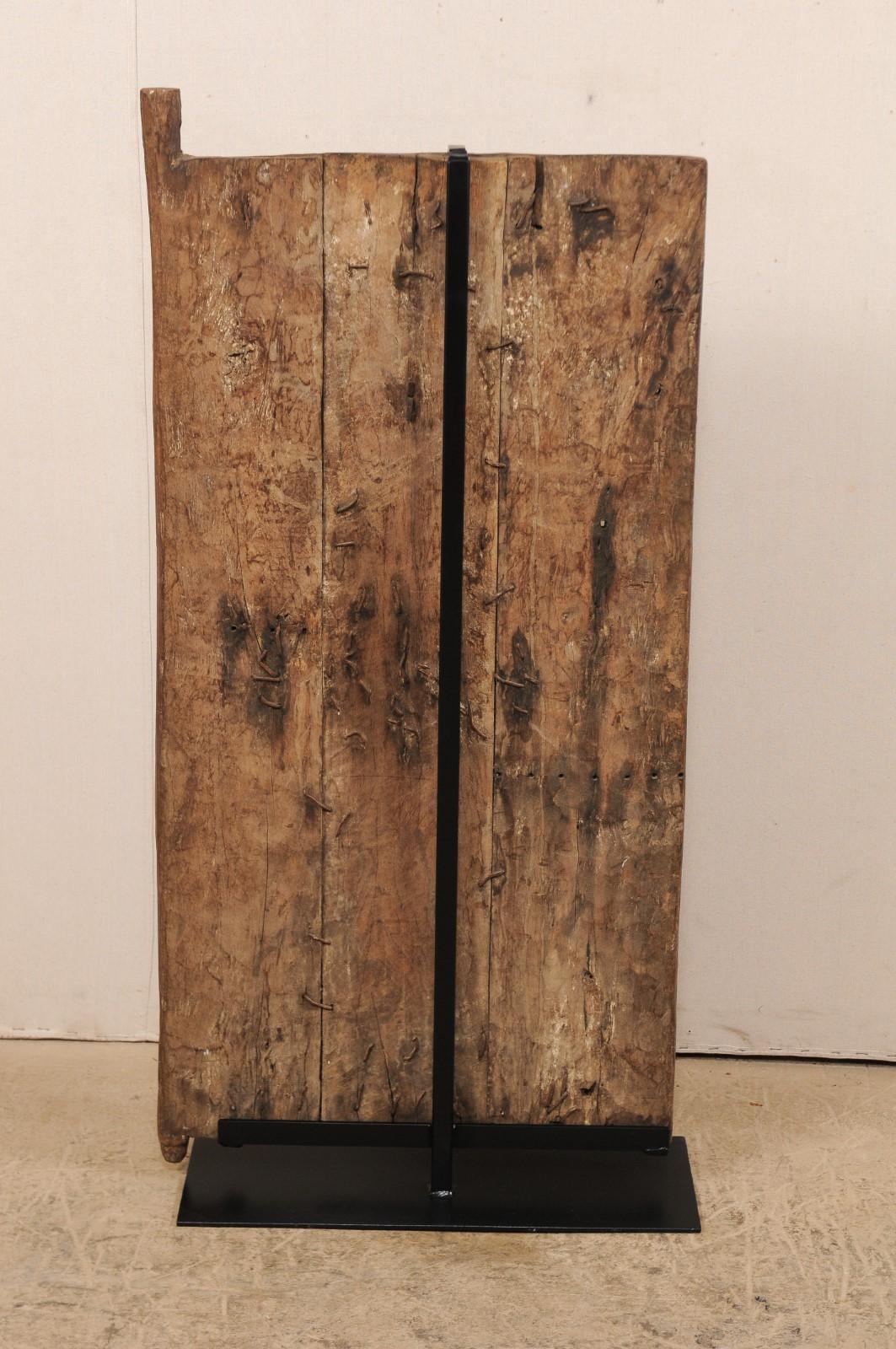 19th Century Moroccan Rustic Door On Stand For Sale 5