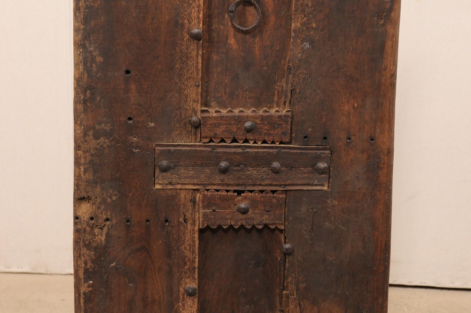19th Century Moroccan Rustic Door On Stand For Sale 1