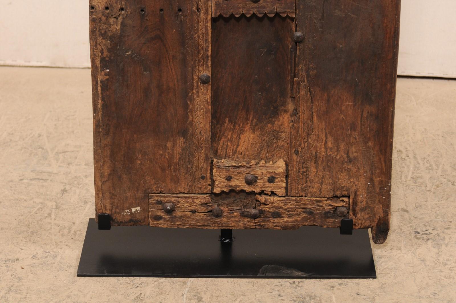 19th Century Moroccan Rustic Door On Stand For Sale 2