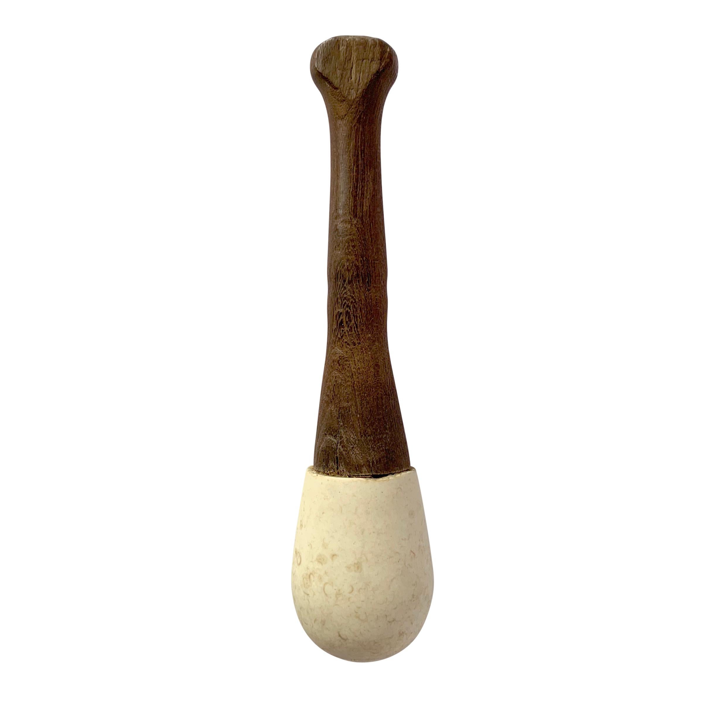 American 19th Century Mortar and Pestle by Thomas Maddock & Sons