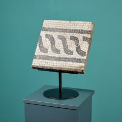 19th Century Mosaic Fragment Mounted on Stand