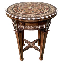 19th Century Mosaic Inlaid Occasional Table