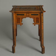19th Century Mosaic Inlaid Occasional Table or Side Table