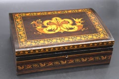 19th Century Rare Mosaic Marquetry Jewelery Box circa 1830 Sorrentino Napoli